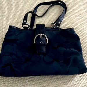 Navy blue Coach purse